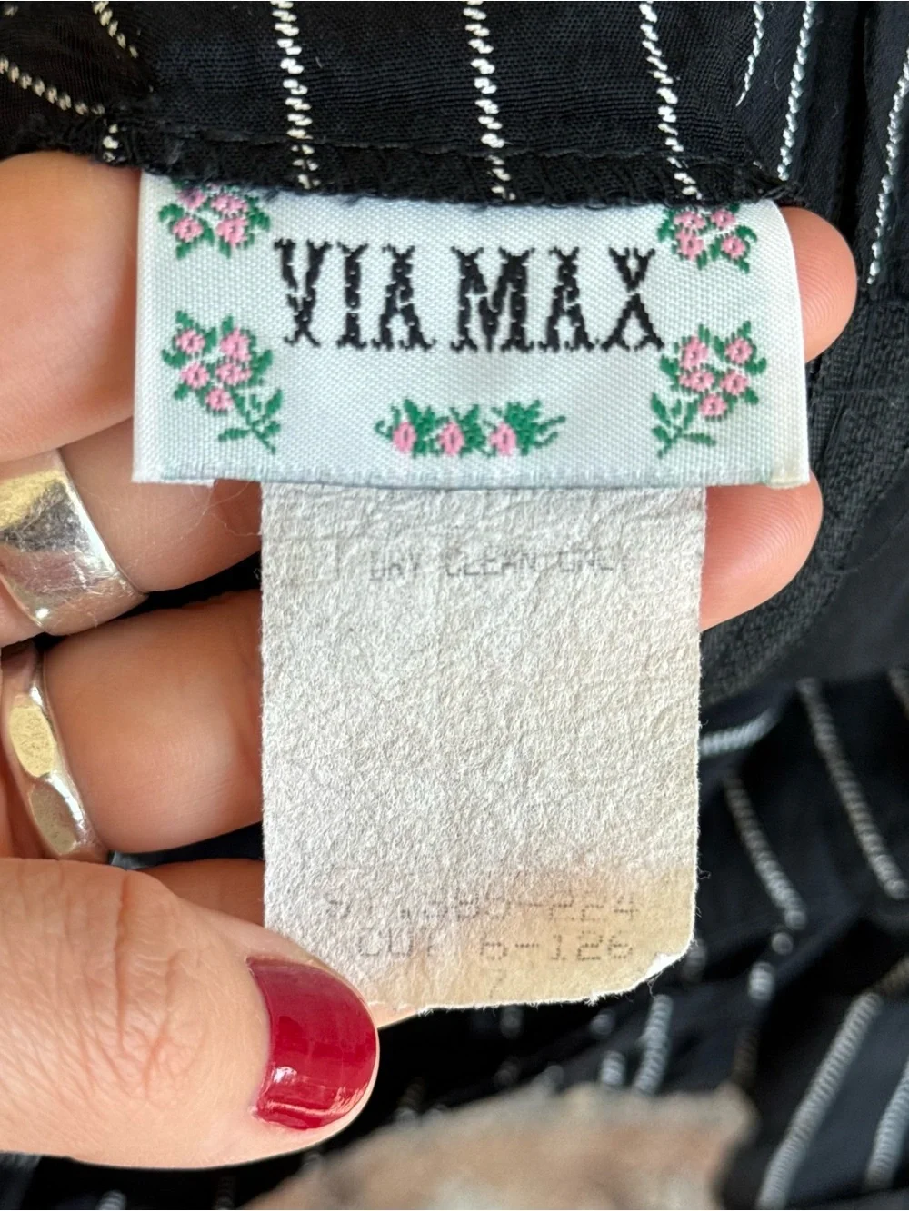 Vintage Via Max Faux Wrap Mini Skirt